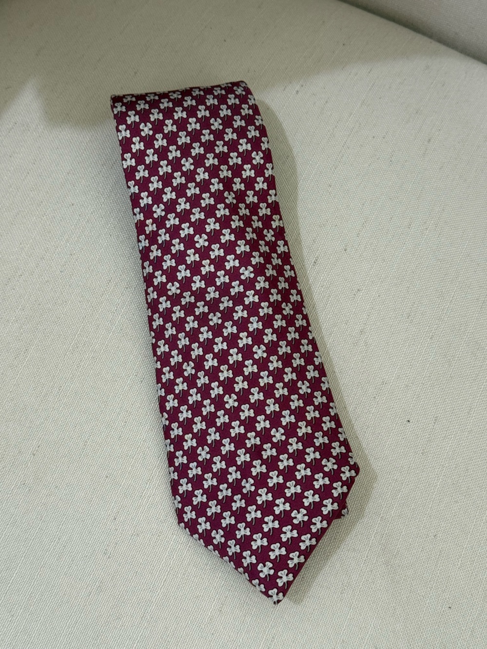 Hermes Clover Tie